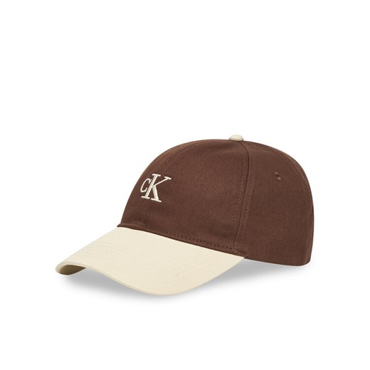 Czapka z daszkiem Calvin Klein Monogram Emb Colorblock Baseball LV04G5000G Brązowy ze sklepu eobuwie.pl w kategorii Czapki z daszkiem męskie - zdjęcie 187516216