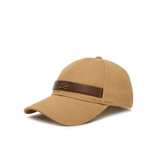 Czapka z daszkiem KARL LAGERFELD B1W33010 Beżowy ze sklepu eobuwie.pl w kategorii Czapki z daszkiem damskie - zdjęcie 187516229