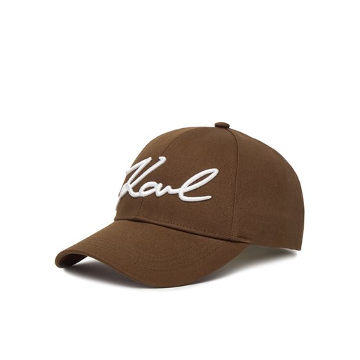 Czapka z daszkiem KARL LAGERFELD B1W33009 Brązowy ze sklepu eobuwie.pl w kategorii Czapki z daszkiem damskie - zdjęcie 187516235