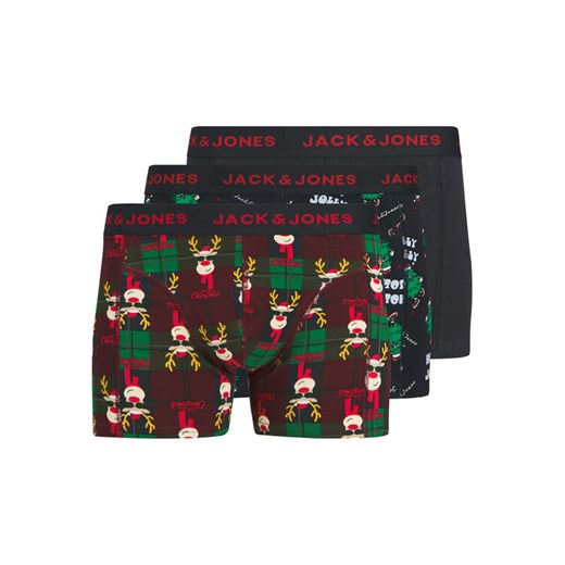 Jack&Jones Komplet 3 par bokserek Rudolph 12285150 Granatowy ze sklepu MODIVO w kategorii Majtki męskie - zdjęcie 187516425