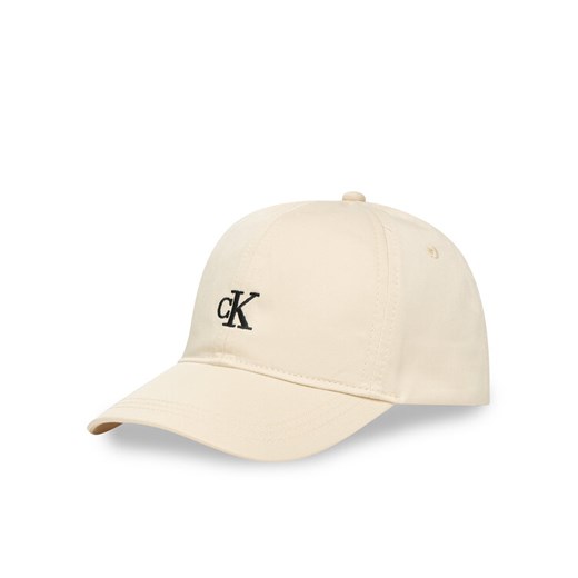 Calvin Klein Jeans Czapka z daszkiem Monogram IU0IU00150 Écru ze sklepu MODIVO w kategorii Czapki dziecięce - zdjęcie 187516466