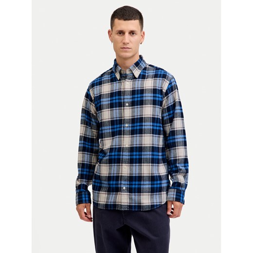 Jack & Jones Koszula Blubarkley 12286224 Granatowy Regular Fit ze sklepu MODIVO w kategorii Koszule męskie - zdjęcie 187516496
