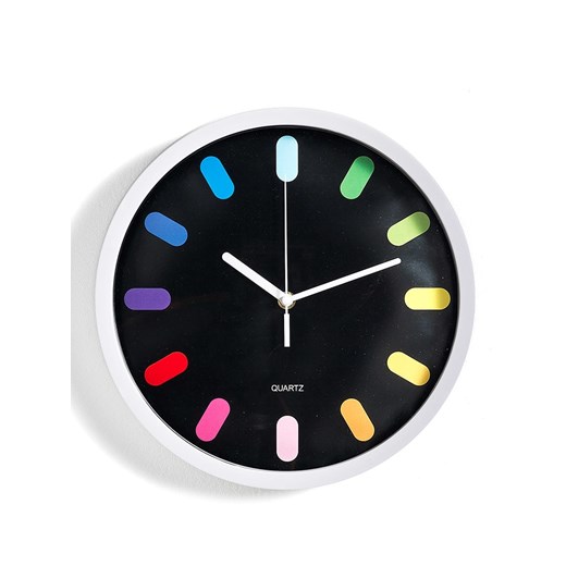 Tomasucci Zegar ścienny &quot;Rainbow&quot; w kolorze czarnym-  Ø30 cm ze sklepu Limango Polska w kategorii Zegary - zdjęcie 187517168