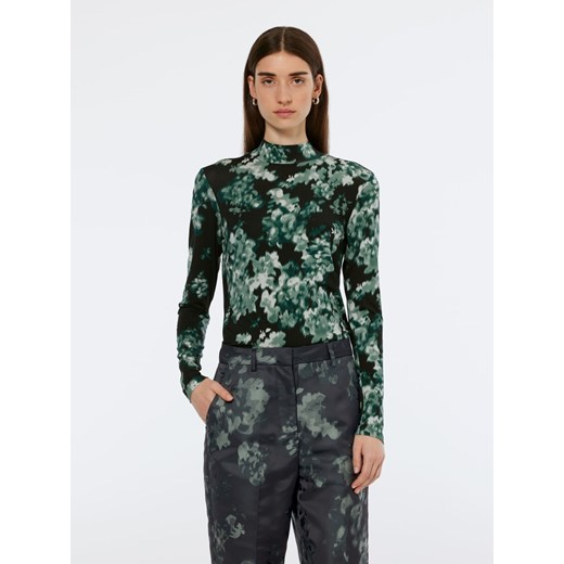 Scotch &amp; Soda Koszulka w kolorze czarno-zielonym ze sklepu Limango Polska w kategorii Bluzki damskie - zdjęcie 187517518