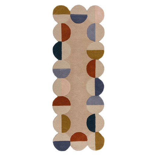 Flair Rugs Wełniany chodnik &quot;Mia&quot; w kolorze jasnobrązowym ze wzorem ze sklepu Limango Polska w kategorii Dywany - zdjęcie 187517565