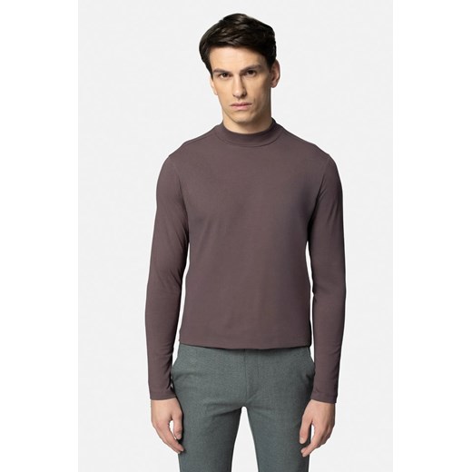 BLUZA ALDEA GOLF FIOLETOWA 0001 Z BAWEŁNY ze sklepu Recman w kategorii Bluzy męskie - zdjęcie 187518019