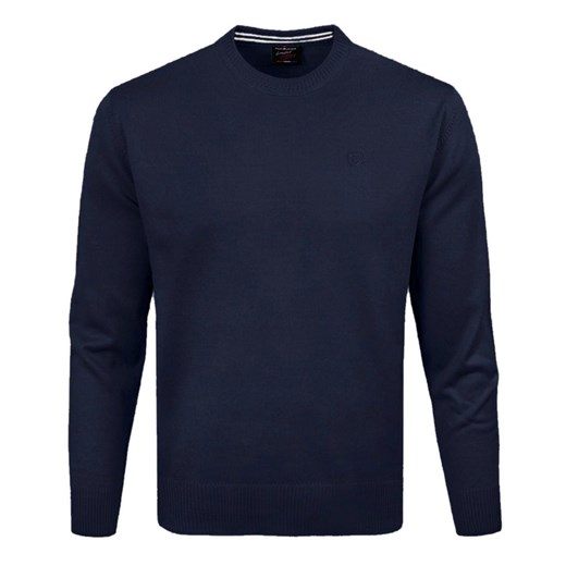 Wełniany Sweter, Okrągły Dekolt (U-Neck) - Pako Jeans - Granatowy SWPJNSbasicGR ze sklepu JegoSzafa.pl w kategorii Swetry męskie - zdjęcie 187518226