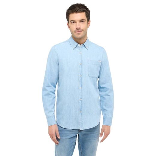 Męska Koszula Mustang Style Cullman Denim Blue 1016245 5000 200 ze sklepu YouNeedit.pl w kategorii Koszule męskie - zdjęcie 187518338