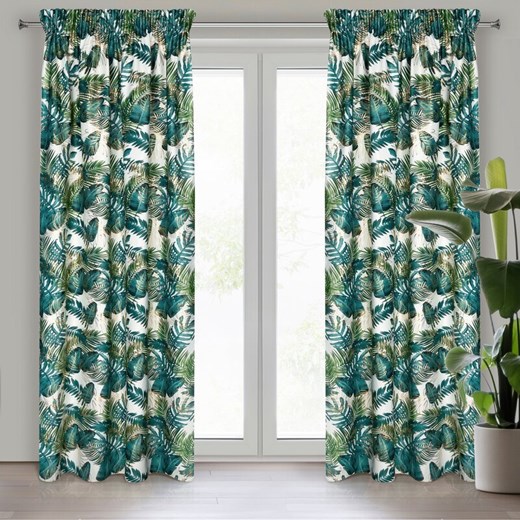 ZASŁONA GOTOWA DAVOS NA TAŚMIE 140 X 270 CM BIAŁY ze sklepu lenaodniemowlakadoszkolniaka.pl w kategorii Zasłony - zdjęcie 187518895