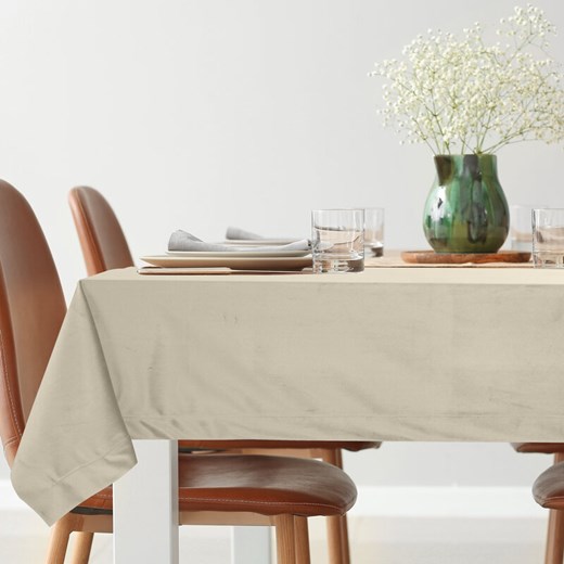 OBRUS MELINDA 140 X 220 CM BEŻOWY ze sklepu lenaodniemowlakadoszkolniaka.pl w kategorii Obrusy i bieżniki - zdjęcie 187518897