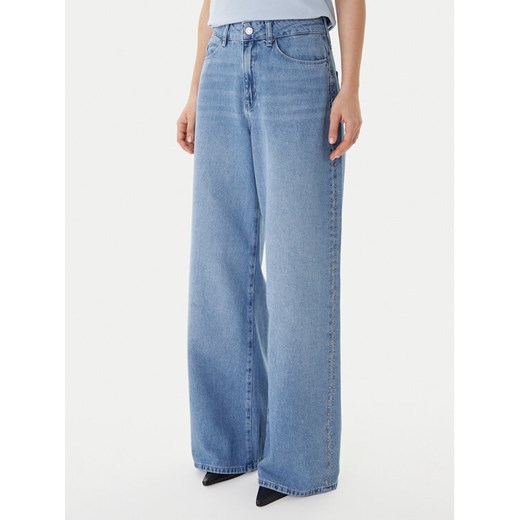 KARL LAGERFELD Jeansy B1W10047 Niebieski Wide Leg ze sklepu MODIVO w kategorii Jeansy damskie - zdjęcie 187519947