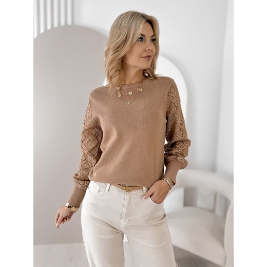 sweter maracot karmelowy one size ze sklepu UBRA w kategorii Swetry damskie - zdjęcie 187520419