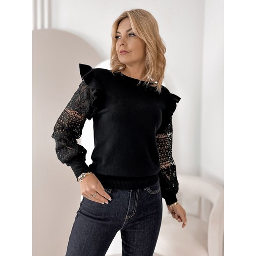 sweter birley czarny one size ze sklepu UBRA w kategorii Swetry damskie - zdjęcie 187520455