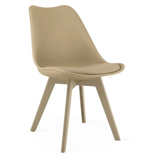 Nowoczesne beżowe krzesło  K1-B49 ze sklepu Edinos.pl w kategorii Krzesła - zdjęcie 187520648