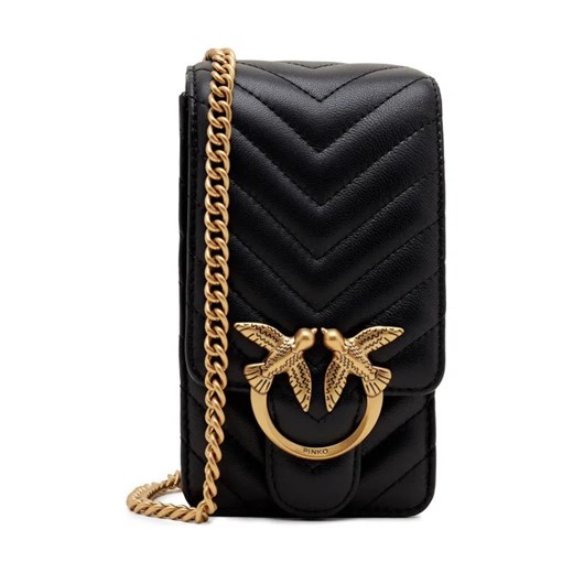 Pinko Skórzana torebka na telefon LOVE ONE SMART SHEEP NAPPA CHE ze sklepu Gomez Fashion Store w kategorii Etui - zdjęcie 187520767