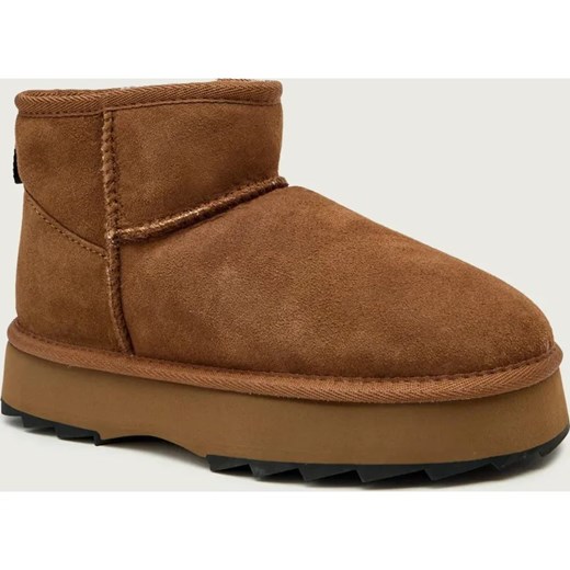 EMU Australia Śniegowce Sharky Micro Flatform | zamsz ze sklepu Gomez Fashion Store w kategorii Śniegowce damskie - zdjęcie 187521277