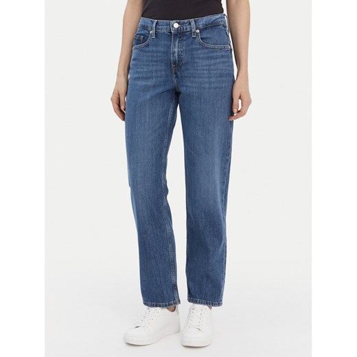 Tommy Hilfiger Jeansy Classic WW0WW42489 Niebieski Straight Fit ze sklepu MODIVO w kategorii Jeansy damskie - zdjęcie 187521407
