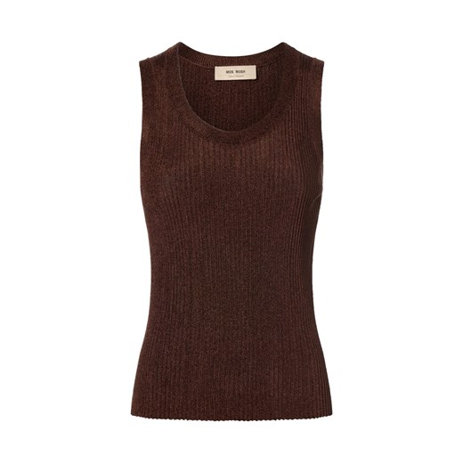 MOS MOSH Damski top z dzianiny - MMRelena Imanja Kobiety nugatowy jednolity ze sklepu vangraaf w kategorii Bluzki damskie - zdjęcie 187521719