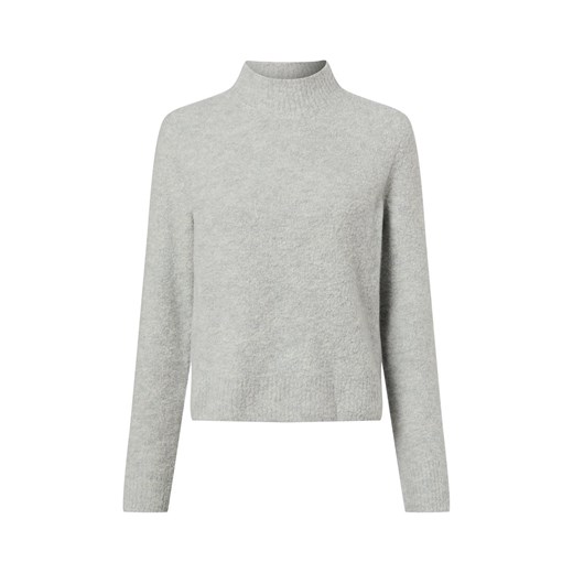 BOSS Sweter damski z zawartością kaszmiru - Fubrina Kobiety jasny szary jednolity ze sklepu vangraaf w kategorii Swetry damskie - zdjęcie 187521725