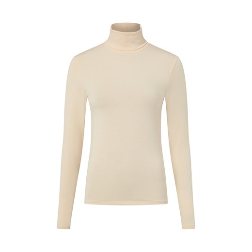 Msch Copenhagen Damska koszulka z długim rękawem - MSCHBetrina Kobiety Sztuczne włókno beżowy jednolity ze sklepu vangraaf w kategorii Bluzki damskie - zdjęcie 187521736