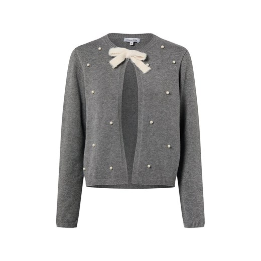 More & More Kardigan damski Kobiety szary marmurkowy ze sklepu vangraaf w kategorii Swetry damskie - zdjęcie 187521749