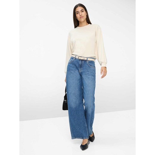 BRAX Dżinsy - Morgan Kobiety Bawełna medium stone jednolity ze sklepu vangraaf w kategorii Jeansy damskie - zdjęcie 187521765