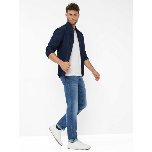 BRAX Dżinsy - Chuck Mężczyźni Bawełna medium stone jednolity ze sklepu vangraaf w kategorii Jeansy męskie - zdjęcie 187521776