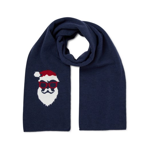 Only&Sons Męski szalik z dzianiny Mężczyźni drobna dzianina granatowy wzorzysty ze sklepu vangraaf w kategorii Szaliki męskie - zdjęcie 187521788