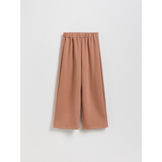 Reserved - Spodnie wide leg - brązowy ze sklepu Reserved w kategorii Spodnie dziewczęce - zdjęcie 187522505