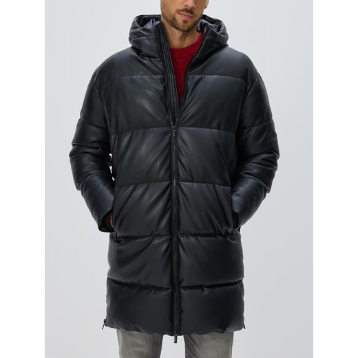 Reserved - Pikowana kurtka z kapturem - czarny ze sklepu Reserved w kategorii Kurtki męskie - zdjęcie 187522719