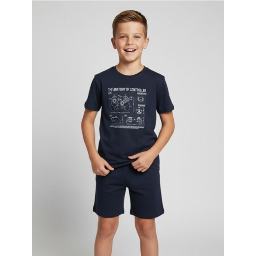 Sinsay - Piżama dwuczęściowa z motywem gamingowym - granatowy ze sklepu Sinsay w kategorii Piżamy dziecięce - zdjęcie 187523399