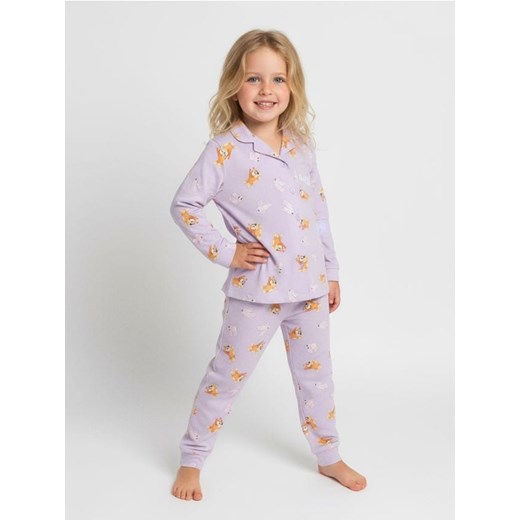 Sinsay - Piżama dwuczęściowa zapinana na guziczki Bluey - fioletowy ze sklepu Sinsay w kategorii Piżamy dziecięce - zdjęcie 187523425