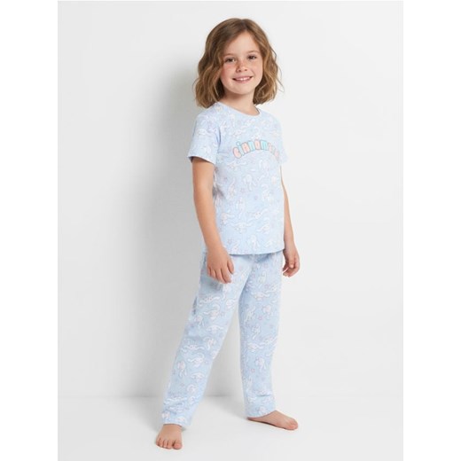 Sinsay - Piżama dwuczęściowa Cinnamoroll z koszulką o kroju boxy - błękitny ze sklepu Sinsay w kategorii Piżamy dziecięce - zdjęcie 187523427