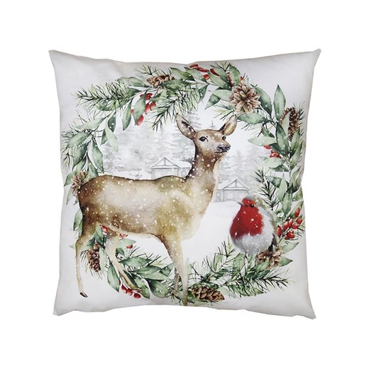 Clayre &amp; Eef Poszewka ze wzorem na poduszkę - 45 x 45 cm ze sklepu Limango Polska w kategorii Poduszki dekoracyjne - zdjęcie 187523577