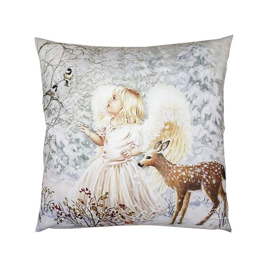 Clayre &amp; Eef Poszewka ze wzorem na poduszkę - 45 x 45 cm ze sklepu Limango Polska w kategorii Poduszki dekoracyjne - zdjęcie 187523578