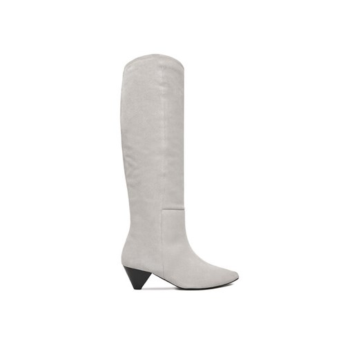 Kozaki Badura EO-APRIL-123433 Szary ze sklepu eobuwie.pl w kategorii Kozaki damskie - zdjęcie 187523667