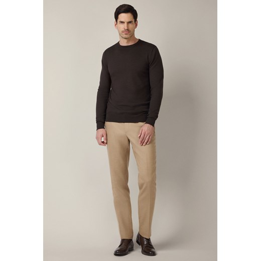 Spodnie Beżowe Wełniane z Elastycznym Pasem Artemio ze sklepu Lancerto S.A. w kategorii Spodnie męskie - zdjęcie 187524048