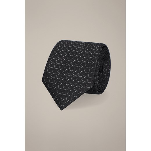 Krawat Czarny Wzór Geometryczny ze sklepu Lancerto S.A. w kategorii Krawaty - zdjęcie 187524056