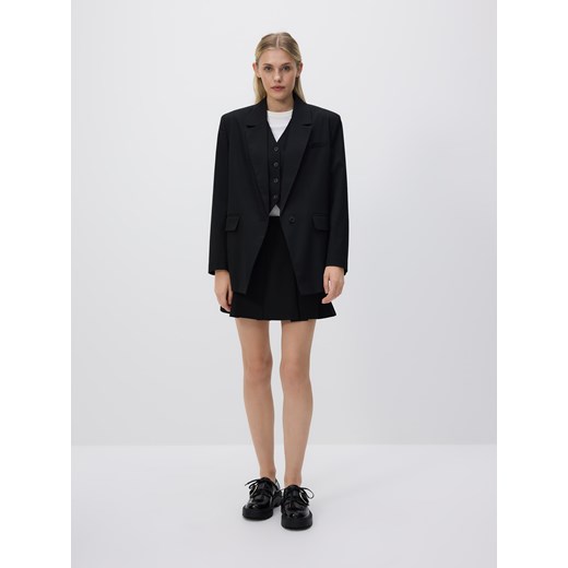 Reserved - Marynarka z wiskozą - czarny ze sklepu Reserved w kategorii Marynarki damskie - zdjęcie 187524186