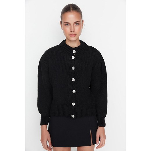 trendyol Kardigan w kolorze czarnym ze sklepu Limango Polska w kategorii Swetry damskie - zdjęcie 187525166