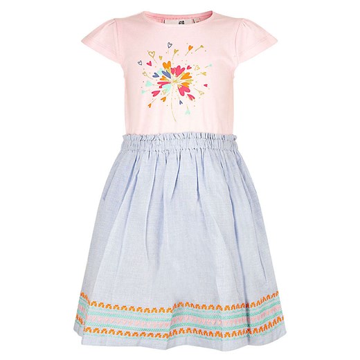happy girls by Eisend Sukienka w kolorze błękitno-jasnoróżowym ze sklepu Limango Polska w kategorii Sukienki dziewczęce - zdjęcie 187525186