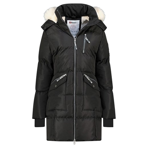 Geographical Norway Płaszcz pikowany &quot;Balaland&quot; w kolorze czarnym ze sklepu Limango Polska w kategorii Kurtki damskie - zdjęcie 187525326