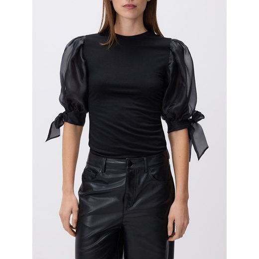 Reserved - Bluzka z modalem - czarny ze sklepu Reserved w kategorii Bluzki damskie - zdjęcie 187525896