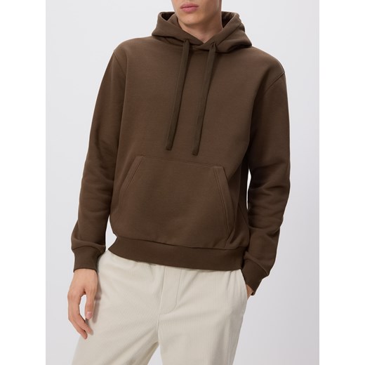 Reserved - Bluza regular z kapturem - brązowy ze sklepu Reserved w kategorii Bluzy męskie - zdjęcie 187525947