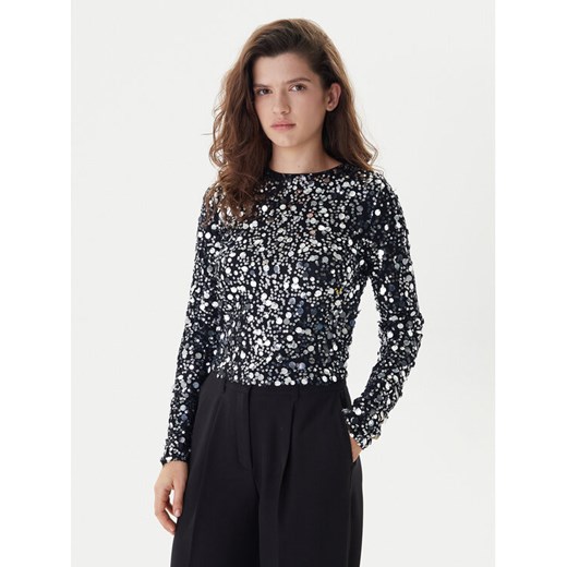 ONLY Bluzka Catina 15358382 Czarny Slim Fit ze sklepu MODIVO w kategorii Bluzki damskie - zdjęcie 187526345