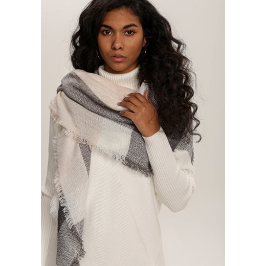 Szaro-Różowy Szalik Appropriate ze sklepu renee.pl w kategorii Szaliki i chusty damskie - zdjęcie 187527315