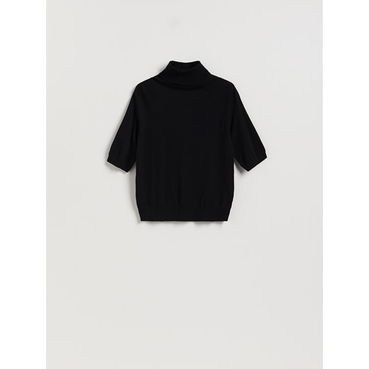 Reserved - Sweter z golfem - czarny ze sklepu Reserved w kategorii Swetry damskie - zdjęcie 187527489