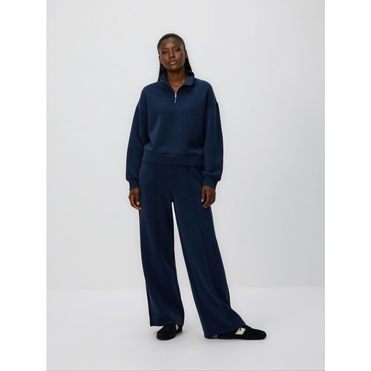 Reserved - Bluza z zamkiem - granatowy ze sklepu Reserved w kategorii Bluzy damskie - zdjęcie 187527698