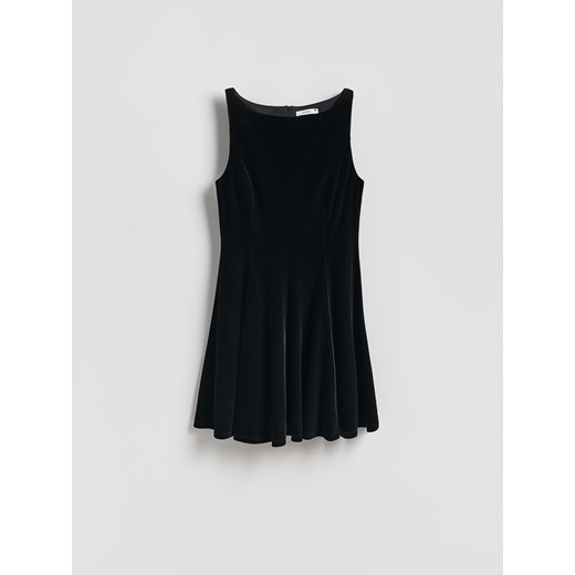 Reserved - Welurowa sukienka - czarny ze sklepu Reserved w kategorii Sukienki - zdjęcie 187527898
