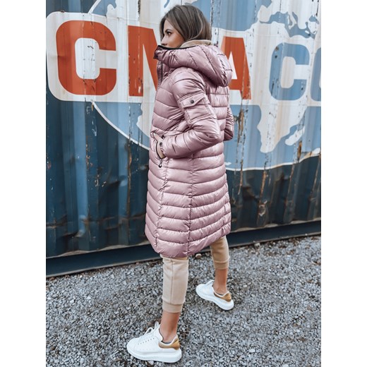 Kurtka zimowa damska pikowana LESSI różowa Dstreet TY5525 ze sklepu DSTREET.PL w kategorii Kurtki damskie - zdjęcie 187528026